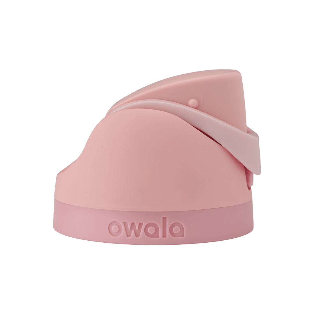 Close up shot of the pink 'Rose Quartz' replacement lid.